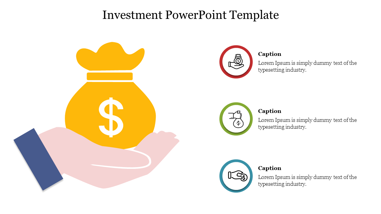 Creative Investment PowerPoint Template Presentation Slide